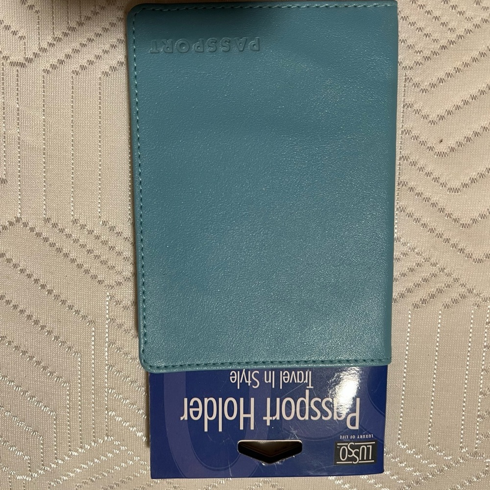 LUISO Teal Passport Holder